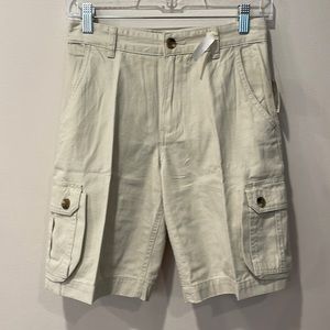NWT, Faded Glory cargo shorts, khaki, size 12